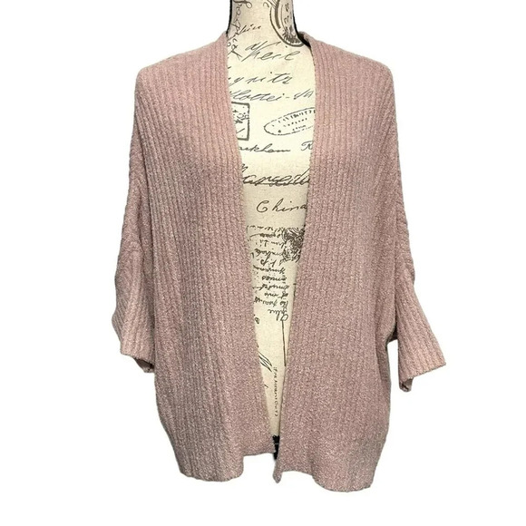 Barefoot Dreams Cozychic Lite Shrug Open Front Cardigan Size S/M Soft - Picture 8 of 8